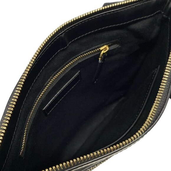 Auth Burberry Dark Brown Black PVC Leather Shoulder Bag - Picture 15 of 16